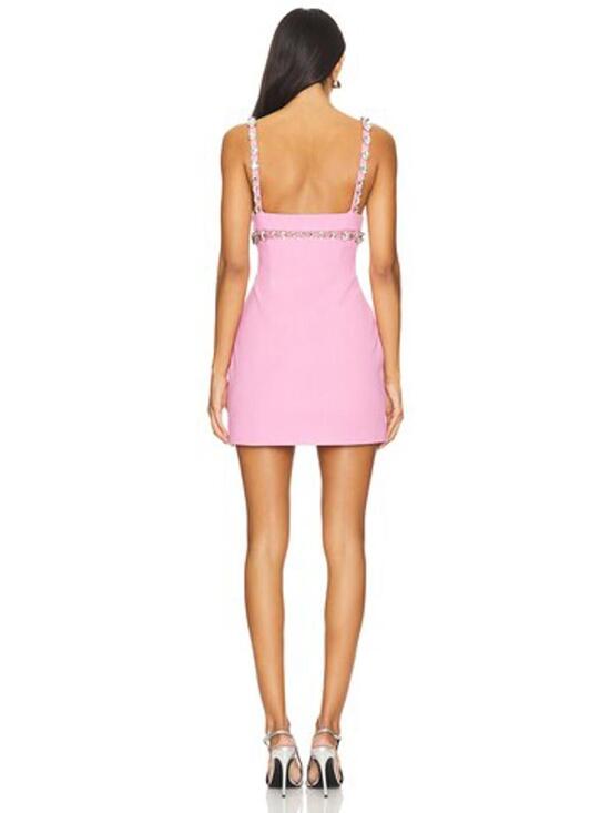 retrofete Polly Dress in Light Rose & Silver - Picture 2 of 7